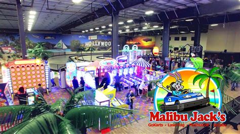 Malibu jacks louisville - Malibu Jack's operates massive indoor theme parks with attractions and games for guests of all ages. Annually, nearly 1 million guests experience go-karts, miniature golf, bowling, thrill rides ...